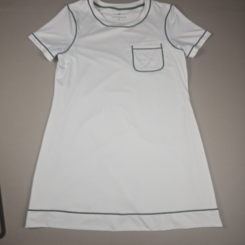 Tuckernuck White Robin Athletic Dress Short Sleeve Women's XLarge